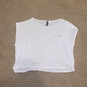 Dividend • White Cropped Shirt